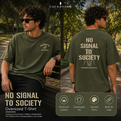 BestyPop Men’s Oversized T-Shirt - Disconnected By Choice