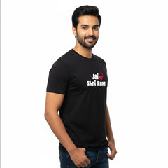 BestyPop Men’s Graphic Print Round Neck T-Shirt- Jai Shree Ram (170 GSM single jersey)