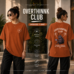 BestyPop Women’s Oversized T-Shirt - Overthinking Club
