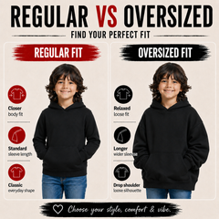 BestyPop Boy’s Plain Hoodie - Fast Lane (320 GSM)
