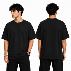 BestyPop Men’s Oversized Plain T-Shirt