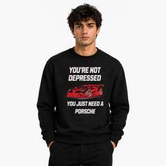 BestyPop Men’s Graphic Print Round Neck Sweatshirt - 270 GSM