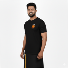 BestyPop Men’s Graphic Print Round Neck T-Shirt- Ayyappan