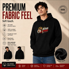 Freethinker | Arif Men's Jesus Save Us Hoodies - (320 GSM 3-thread loop knit, unbrushed fabric)