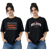 Bestypop Women Crew Neck Oversized – Customize