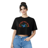 BestyPop Women’s Oversized Half Sleeve Crop Top