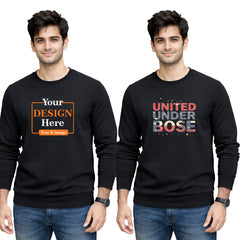 Bestypop Men Round Neck sweatshirt T-shirt – Customize