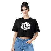 BestyPop Women’s Oversized Half Sleeve Crop Top