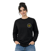 BestyPop Women’s Graphic Print Round Neck Sweatshirt - 270 GSM