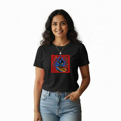 BestyPop Women’s Graphic Print Round Neck T-Shirt - Shivan (170 GSM single jersey)