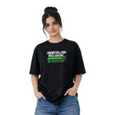 Freethinker | Arif Women's Uninstalling Religion Crew neck Oversized T-Shirt - (225 GSM heavyweight fabric)