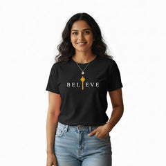 BestyPop Women’s Graphic Print Round Neck T-Shirt- Hanuman(170 GSM single jersey)