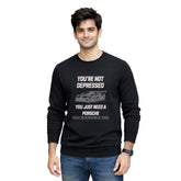 BestyPop Men’s Graphic Print Round Neck Sweatshirt - 270 GSM