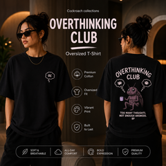 BestyPop Women’s Oversized T-Shirt - Overthinking Club