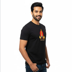 BestyPop Men’s Graphic Print Round Neck T-Shirt-Tirupathi Balaji (170 GSM single jersey)