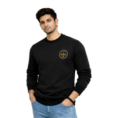 BestyPop Men’s Graphic Print Round Neck Sweatshirt - 270 GSM