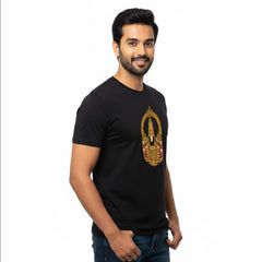 BestyPop Men’s Graphic Print Round Neck T-Shirt-Tirupathi Balaji (170 GSM single jersey)