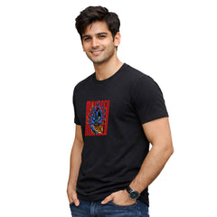 BestyPop Men’s Graphic Print Round Neck T-Shirt- Shivan (170 GSM single jersey)