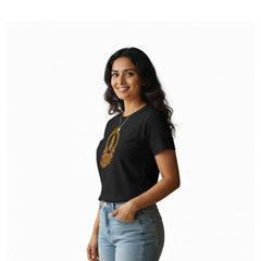 BestyPop Women’s Graphic Print Round Neck T-Shirt-Thirupathi Balaji (170 GSM single jersey)