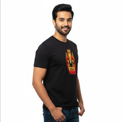 BestyPop Men’s Graphic Print Round Neck T-Shirt-Tirupathi Balaji (170 GSM single jersey)