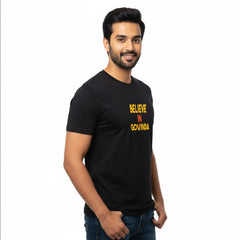 BestyPop Men’s Graphic Print Round Neck T-Shirt-Tirupathi Balaji (170 GSM single jersey)
