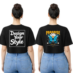 BestyPop Women’s Oversized Crop Top-Customise