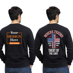 Bestypop Men Round Neck sweatshirt T-shirt – Customize