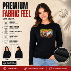 Freethinker | Arif Women's Reincarnation Sweatshirt full sleeve - (270 GSM, unbrushed)