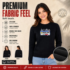 Freethinker | Arif Women's Faith Lost Sweatshirt full sleeve - (270 GSM, unbrushed)