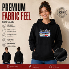 Freethinker | Arif Women's Faith Lost Hoodies - (320 GSM 3-thread loop knit, unbrushed fabric)