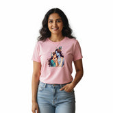 BestyPop Women’s Graphic Print Round Neck T-Shirt- Krishna (170 GSM single jersey)