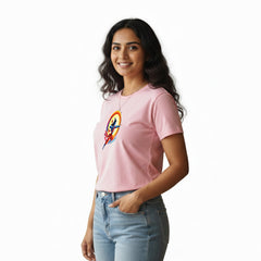 BestyPop Women’s Graphic Print Round Neck T-Shirt- Jai Shree Ram (170 GSM single jersey)