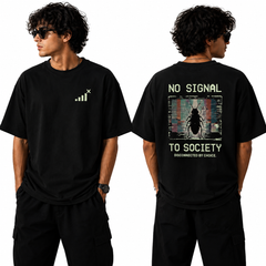 BestyPop Men’s Oversized T-Shirt - No Signal