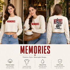 BestyPop Women’s Crop top full Sleeve - 270 GSM