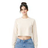 BestyPop Women’s Plain Oversized Full Sleeve Crop Top