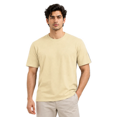 Men’s Plain Round Neck T-Shirt - 200 GSM Supima cotton Single Jersey