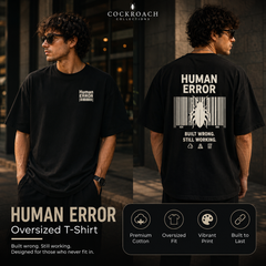 BestyPop Men’s Oversized T-Shirt - Human Error