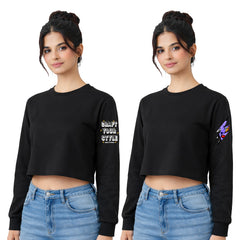 BestyPop Women’s Plain Oversized Crop Top-Customize