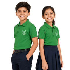 Demo Listing - Kid's Unisex Polo House Colour School Uniform T-Shirt - 230GSM Nirmal Knit pique(100 % Micro polyester) - Style Code: 1026