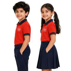 Demo Listing - Kid's Unisex Polo Plain School Uniform T-Shirt - 230GSM Nirmal Knit pique(100 % Micro polyester - Style Code: 1026