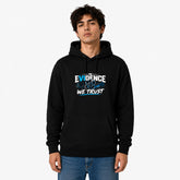 Freethinker | Arif Men's Evidence We Trust Hoodies - (320 GSM 3-thread loop knit, unbrushed fabric)