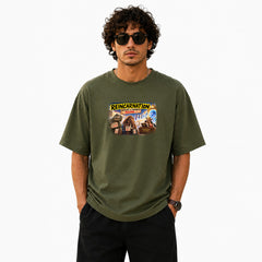 Freethinker | Arif Men's Reincarnation Crew neck Oversized T-Shirt - (225 GSM heavyweight fabric)