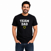 Family Team Matching Round Neck T-Shirt for Dad – Team Dad - (170 GSM) single jersey