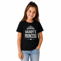 Family Matching Round Neck T-Shirt for Daughter – Daddy's Princess - (170 GSM) single jersey