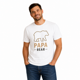 Bear Family Matching Round Neck T-Shirt for Dad – Papa Bear- (170 GSM) single jersey