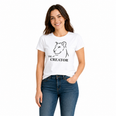 Lion Family Matching Round Neck T-Shirt for Mom –The Creator- (170 GSM) single jersey