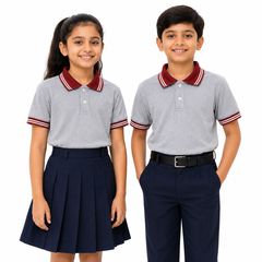 Kids’ Unisex Polo Plain School Uniform T-Shirt - 100% Polyester Lacoste (240 GSM)