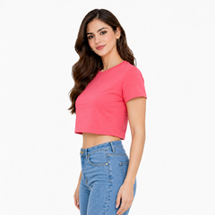Bestypop Women's Crop top half sleeve - 220 GSM