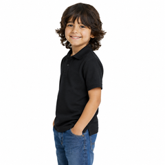 BestyPop Boy’s Plain Polo T-Shirt - 250 GSM