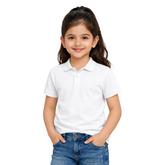 BestyPop Girl’s Plain Polo T-Shirt - 250 GSM